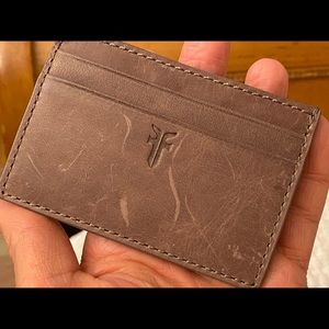 Frye leather card case